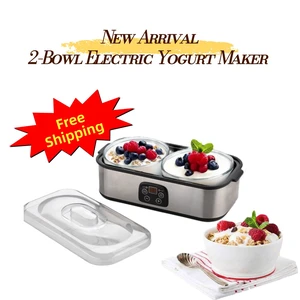 25W Electric Yogurt Maker, 2 Large Glass Bowls, Digital Timer and Adjustable Temperature, 110V/120V US Version Aenaeder 25W Electric Yogurt Maker, 2 Large Glass Bowls, Digital Timer and Adjustable Temperature, 110V/120V US Version Aenaeder