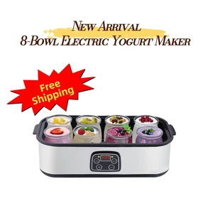 25W Electric Yogurt Maker, 8 Glass Cups, Digital Timer and Adjustable Temperature, 48 oz Total Capacity, 110V/120V US Version Aenaeder 25W Electric Yogurt Maker, 8 Glass Cups, Digital Timer and Adjustable Temperature, 48 oz Total Capacity, 110V/120V US Version Aenaeder
