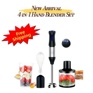 4-in-1 1000W Immersion Hand Blender, 110V 5-Speed Stick Mixer with Whisk, 500ml Chopper and 700ml Beaker, Black Aenaeder 4-in-1 1000W Immersion Hand Blender, 110V 5-Speed Stick Mixer with Whisk, 500ml Chopper and 700ml Beaker, Black Aenaeder
