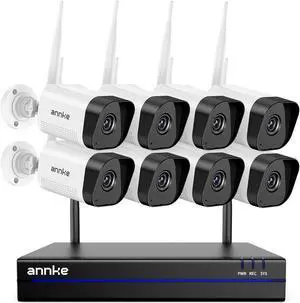 ANNKE 16CH 4K Wireless Security Camera System, Expandable 4K NVR with 8 X 8MP Outdoor Cameras, Dual-Band WiFi, Two-Way Talk, Human Detection, IP66 Weatherproof, 24/7 Recording ANNKE 16CH 4K Wireless Security Camera System, Expandable 4K NVR with 8 X 8MP Outdoor Cameras, Dual-Band WiFi, Two-Way Talk, Human Detection, IP66 Weatherproof, 24/7 Recording