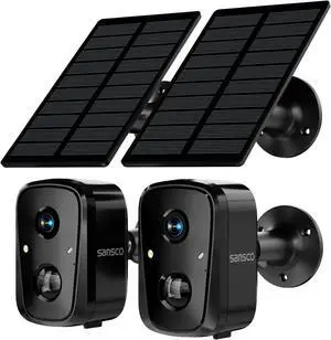 SANSCO Wireless Solar Security Wireless Camera 2Pack SANSCO Wireless Solar Security Wireless Camera 2Pack