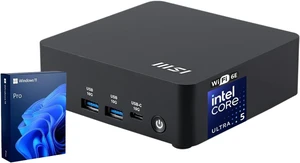 msi Cubi NUC AI Business Mini Desktop, Intel 14-Core Ultra 5 125H, 16GB DDR5, 512GB SSD, Support 4-Display & 4K, 2 x Thunderbolt 4, 2 x HDMI, Dual 2.5G LAN, Wi-Fi 6E, Windows 11 Pro, Black msi Cubi NUC AI Business Mini Desktop, Intel 14-Core Ultra 5 125H, 16GB DDR5, 512GB SSD, Support 4-Display & 4K, 2 x Thunderbolt 4, 2 x HDMI, Dual 2.5G LAN, Wi-Fi 6E, Windows 11 Pro, Black