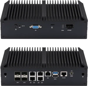 Qotom Mini PC Q20351G9-S10 Computer 16 Cores C3958 Atom 5X 2.5G LAN 4X SFP+ PC (4G DDR4 RAM, 128G M.2 NVME SSD) Qotom Mini PC Q20351G9-S10 Computer 16 Cores C3958 Atom 5X 2.5G LAN 4X SFP+ PC (4G DDR4 RAM, 128G M.2 NVME SSD)