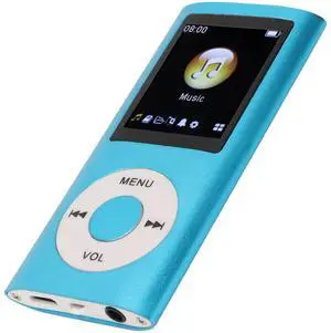 MP3 Player, 1.8 Inch Screen Music Player for Sports Studying, Support MP3 WMA FLAC APE AAC OGG, Earphone Included (Blue) MP3 Player, 1.8 Inch Screen Music Player for Sports Studying, Support MP3 WMA FLAC APE AAC OGG, Earphone Included (Blue)
