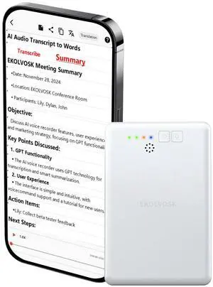 AI Voice Recorder,Transcribe & Summarize Empowered by GPT & DeepSeek,APP Control,4G File Transfer,3600 Mins of Cloud Storage,Support 88 Languages,Audio Recorder for Meetings,Lectures,Calls,Silver AI Voice Recorder,Transcribe & Summarize Empowered by GPT & DeepSeek,APP Control,4G File Transfer,3600 Mins of Cloud Storage,Support 88 Languages,Audio Recorder for Meetings,Lectures,Calls,Silver