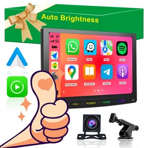 7-Inch Wireless Apple CarPlay & Android Auto Portable Car Screen, Auto Brightness Adjustment, Supports HD Video, with HD Backup Camera 7-Inch Wireless Apple CarPlay & Android Auto Portable Car Screen, Auto Brightness Adjustment, Supports HD Video, with HD Backup Camera