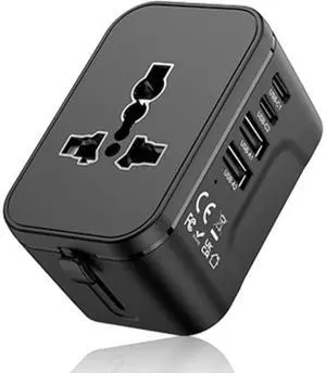 European Travel Plug Adapter, Travel Power Strip for US to EU France Germany Iceland Spain Italy, International Power Adaptor with 2 USB C, 2 USB A and Multi AC Outlets, Travel Essentials European Travel Plug Adapter, Travel Power Strip for US to EU France Germany Iceland Spain Italy, International Power Adaptor with 2 USB C, 2 USB A and Multi AC Outlets, Travel Essentials