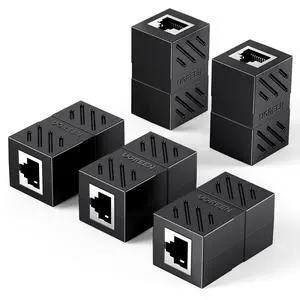 Ethernet Coupler 1000Mbps, 5 Pack, 328ft Long Distance Extend, Black Ethernet Coupler 1000Mbps, 5 Pack, 328ft Long Distance Extend, Black