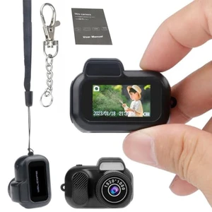 Keychain Camera, World's Smallest 1080P HD Mini Camera, Retro Portable Mini, 100 Mins Battery Life, for Students, Kids (No Memory Card) Keychain Camera, World's Smallest 1080P HD Mini Camera, Retro Portable Mini, 100 Mins Battery Life, for Students, Kids (No Memory Card)