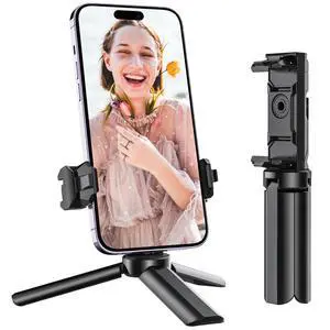Mini Tripod with Universal Phone Holder & Cold Shoe, Lightweight Phone Stand & Camera Tripod, Compatible with iPhone 14 Pro Max/14 Pro, GoPro, Webcam, Mini Projector Mini Tripod with Universal Phone Holder & Cold Shoe, Lightweight Phone Stand & Camera Tripod, Compatible with iPhone 14 Pro Max/14 Pro, GoPro, Webcam, Mini Projector