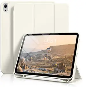 Case for iPad (A16) 11th Generation 11 Inch 2025, iPad 10th Generation 10.9 inch 2022 with Pencil Holder, Slim Lightweight Trifold Stand Smart Soft TPU Back Cover, Support Touch ID, Cream White Case for iPad (A16) 11th Generation 11 Inch 2025, iPad 10th Generation 10.9 inch 2022 with Pencil Holder, Slim Lightweight Trifold Stand Smart Soft TPU Back Cover, Support Touch ID, Cream White