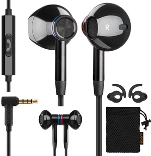 NOVA Wired Earbuds in-Ear Headphones, 5 Year Warranty, Earphones with Microphone, 3.5mm Plug-in Ear Buds Calls Compatible with iPhone, Laptop, Computer, School Students, Kids, Women, Small Ears NOVA Wired Earbuds in-Ear Headphones, 5 Year Warranty, Earphones with Microphone, 3.5mm Plug-in Ear Buds Calls Compatible with iPhone, Laptop, Computer, School Students, Kids, Women, Small Ears