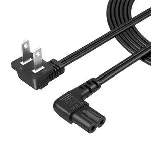 6 Feet IEC C7 to NEMA 1-15P 2-Slot Non-Polarized Power Cord 6 Feet IEC C7 to NEMA 1-15P 2-Slot Non-Polarized Power Cord