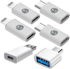 6Pack USB C to Lightning OTG Adapter Set,Lightning to Type C 6Pack USB C to Lightning OTG Adapter Set,Lightning to Type C