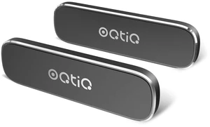 [2 Pack] Magnetic Phone Holder Mount with 4 Metal Plates | Universal Stick On Rectangle,Flat Car Phone Magnet Mount for Car Dashboard Cell Phone Car Mount for iPhone Samsung