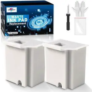 Waste Ink Pad Replacement with Reset Software for Ecotank ET-2800 ET-4800 ET-2720 ET-2803 ET-2400 ET-4700 2800 4800 2720 2803 ET2800 ET4800 Printer, Maintenance Box with Reset Software (2 Packs) Waste Ink Pad Replacement with Reset Software for Ecotank ET-2800 ET-4800 ET-2720 ET-2803 ET-2400 ET-4700 2800 4800 2720 2803 ET2800 ET4800 Printer, Maintenance Box with Reset Software (2 Packs)
