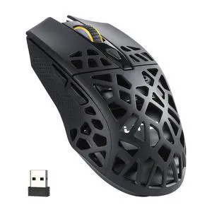 GM023 Tri-Mode Wireless Gaming Mouse, 79g Ultra-Light Honeycomb Ergonomic Gaming Mouse, 2.4Ghz/BT/Wired, 6-Level DPI 8000, 6 Programmable Buttons, Pro Software GM023 Tri-Mode Wireless Gaming Mouse, 79g Ultra-Light Honeycomb Ergonomic Gaming Mouse, 2.4Ghz/BT/Wired, 6-Level DPI 8000, 6 Programmable Buttons, Pro Software