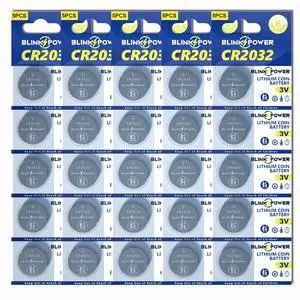 Blinkspower CR2032 Lithium 3V Coin Battery, 25 Pack 2032 Battery, Child-Safe & Longest Lasting for AirTag, Car Remote Key Blinkspower CR2032 Lithium 3V Coin Battery, 25 Pack 2032 Battery, Child-Safe & Longest Lasting for AirTag, Car Remote Key