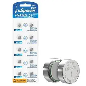 SR626SW Watch Batteries 377 376 LR626 Battery AG4 1.5v Alkaline Coin Cells (10 Count (Pack of 1)) SR626SW Watch Batteries 377 376 LR626 Battery AG4 1.5v Alkaline Coin Cells (10 Count (Pack of 1))