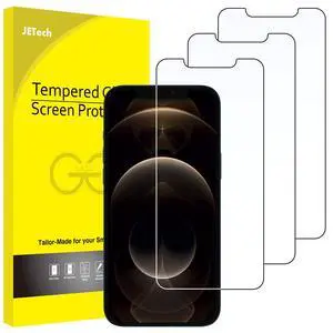 JETech Screen Protector for iPhone 12 Pro Max 6.7-Inch, Tempered Glass Film, 3-Pack JETech Screen Protector for iPhone 12 Pro Max 6.7-Inch, Tempered Glass Film, 3-Pack