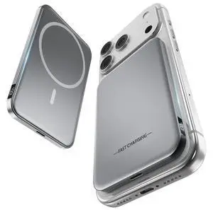 0.4" Ultra Slim Magnetic Portable Charger, 50% Smaller 5000mAh Power Bank with LED Display, Fast Charging Wireless Battery Pack, Travel Essential MagSafe Compatible Charger for iPhone 17/16/15 - Gray 0.4" Ultra Slim Magnetic Portable Charger, 50% Smaller 5000mAh Power Bank with LED Display, Fast Charging Wireless Battery Pack, Travel Essential MagSafe Compatible Charger for iPhone 17/16/15 - Gray