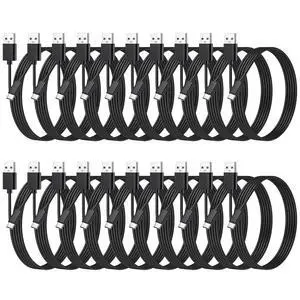 weishan 20-Pack Bulk USB C Charger Cable - Multipack Type-C Charging Cords, USB 2.0 for Phones and Tablets, 3.3ft Black weishan 20-Pack Bulk USB C Charger Cable - Multipack Type-C Charging Cords, USB 2.0 for Phones and Tablets, 3.3ft Black