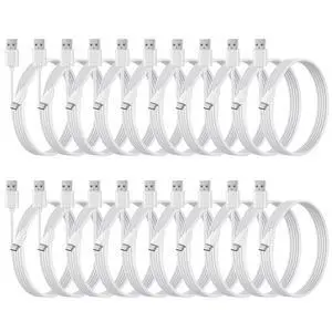 weishan 20-Pack Bulk USB C Charger Cable - Multipack Type-C Charging Cords, USB 2.0 for Phones and Tablets, 3.3ft White weishan 20-Pack Bulk USB C Charger Cable - Multipack Type-C Charging Cords, USB 2.0 for Phones and Tablets, 3.3ft White
