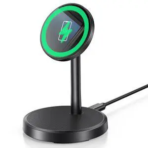 Xiauodo Magnetic Wireless Charger iPhone, 15W Fast Mag-Safe Charger Stand for iPhone 17/17 Air/17 Pro/17 Pro Max 16/15/14/13/12 Series, Wireless Charging Station for Pad/AirPods Xiauodo Magnetic Wireless Charger iPhone, 15W Fast Mag-Safe Charger Stand for iPhone 17/17 Air/17 Pro/17 Pro Max 16/15/14/13/12 Series, Wireless Charging Station for Pad/AirPods