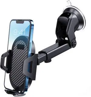 Lusosh Universal Car Phone Holder, Strong Suction Cup Super Stable Phone Mount for Car Fit for iPhone 16 15 14 Pro Max All Smartphones Lusosh Universal Car Phone Holder, Strong Suction Cup Super Stable Phone Mount for Car Fit for iPhone 16 15 14 Pro Max All Smartphones