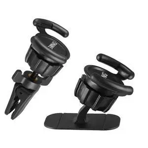 KSWNG Universal Air Vent Car Mount and Dashboard Sticker Holder 360° Rotation Clip Car Mount Phone Holder with Adjustable Switch Lock for Smartphones GPS Navigation (2 Pack, Black) KSWNG Universal Air Vent Car Mount and Dashboard Sticker Holder 360° Rotation Clip Car Mount Phone Holder with Adjustable Switch Lock for Smartphones GPS Navigation (2 Pack, Black)