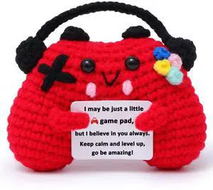 OkiyiD Game Controller Crochet, Emotional Positive Gamer Gifts for Boys Teens, Handmade Gamepad Controller Doll Gaming Gifts for Boys Girls Teenage Birthday Graduation OkiyiD Game Controller Crochet, Emotional Positive Gamer Gifts for Boys Teens, Handmade Gamepad Controller Doll Gaming Gifts for Boys Girls Teenage Birthday Graduation