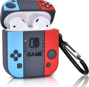 SMAIGE Switch Case Compatible with Airpods Case Cover, Durable Silicone Cute Funny Game Controller Skin Cases Design for Airpods 2/1 Charging Case SMAIGE Switch Case Compatible with Airpods Case Cover, Durable Silicone Cute Funny Game Controller Skin Cases Design for Airpods 2/1 Charging Case