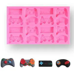 Game Controller Silicone Mold, Fondant Molds Gift for Boys, Non-Stick Food Grade Silicone Molds for Chocolate, Candy, Jelly, Ice Cube, Dog Treats, Cupcake Baking Mould, Muffin pan Game Controller Silicone Mold, Fondant Molds Gift for Boys, Non-Stick Food Grade Silicone Molds for Chocolate, Candy, Jelly, Ice Cube, Dog Treats, Cupcake Baking Mould, Muffin pan