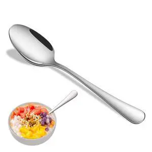 Dinner Spoon Set,8-Piece 7.3 Inch Soup Spoons,Premium Food Grade Stainless Steel Table Spoon,Durable Metal Tablespoon,Dishwasher Safe Silverware Spoons Dinner Spoon Set,8-Piece 7.3 Inch Soup Spoons,Premium Food Grade Stainless Steel Table Spoon,Durable Metal Tablespoon,Dishwasher Safe Silverware Spoons