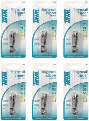 Trim Nailcare Fingernail Steel Clipper with File, Item Number 12500 (Pack of 6) Trim Nailcare Fingernail Steel Clipper with File, Item Number 12500 (Pack of 6)
