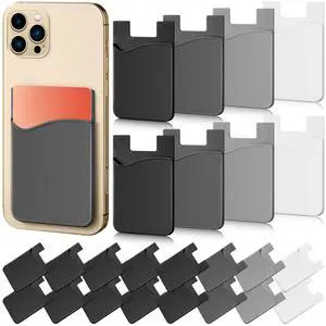 Frienda 24 Pcs Phone Card Holder Adhesive Silicone Wallet for Back of Phone, Stick-on Cellphone Credit Card Holder Sleeve Compatible with Most Smartphones (Vintage Color) Frienda 24 Pcs Phone Card Holder Adhesive Silicone Wallet for Back of Phone, Stick-on Cellphone Credit Card Holder Sleeve Compatible with Most Smartphones (Vintage Color)