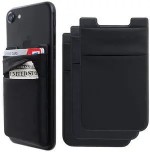 Hoblaze Phone Card Holder Stretchy Wallet Pocket Credit Card ID Case Pouch Sleeve Adhesive Sticker Compatible with iPhone Samsung Galaxy Android Smartphones - 3Pack Black Hoblaze Phone Card Holder Stretchy Wallet Pocket Credit Card ID Case Pouch Sleeve Adhesive Sticker Compatible with iPhone Samsung Galaxy Android Smartphones - 3Pack Black
