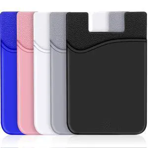 SHANSHUI Card Holder for Phone, Adhesive Phone Wallet Credit ID Business Card Holder Silicone Pocket Stick on Compatible with iPhone & All Smartphones 5 Pack SHANSHUI Card Holder for Phone, Adhesive Phone Wallet Credit ID Business Card Holder Silicone Pocket Stick on Compatible with iPhone & All Smartphones 5 Pack