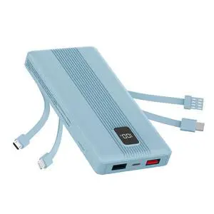 DVRIIT 10000mAh Portable Charger with 4 Built-in Cables, 22.5W Fast Charging Power Bank, LED Display, Slim Travel Battery Pack for iPhone 17/16/15/14, Samsung Galaxy, iPad & More DVRIIT 10000mAh Portable Charger with 4 Built-in Cables, 22.5W Fast Charging Power Bank, LED Display, Slim Travel Battery Pack for iPhone 17/16/15/14, Samsung Galaxy, iPad & More