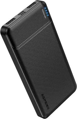 AsperX 10000mAh Portable Charger Dual USB Power Bank Battery Pack AsperX 10000mAh Portable Charger Dual USB Power Bank Battery Pack