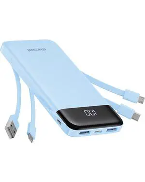 charmast Power Bank Portable Charger with Reinforced Built-in 4 Cables charmast Power Bank Portable Charger with Reinforced Built-in 4 Cables