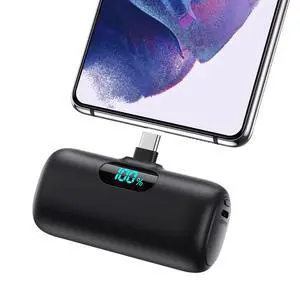 Mini Portable Charger 5000mAh Power Bank,15W PD USB C Cell Phone Portable Power, LCD Display Battery Pack Compatible With iPhone 15/15 Plus/15 Pro/15 Pro Max/Android/Samsung/Moto/LG (Type-C Only) Mini Portable Charger 5000mAh Power Bank,15W PD USB C Cell Phone Portable Power, LCD Display Battery Pack Compatible With iPhone 15/15 Plus/15 Pro/15 Pro Max/Android/Samsung/Moto/LG (Type-C Only)