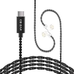 KZ ZS10 Pro IEM Cable, Type-C USB C Earbuds Cable, KBEAR CX01 OFC in Ear Monitor Headphones Cords for ZS12 PRO X, ZSN PRO X, EDX PRO, ZAR, ZA12, Castor,ZAS, CCA CRA (QDC-Pins without Mic, Black, 1.2m) KZ ZS10 Pro IEM Cable, Type-C USB C Earbuds Cable, KBEAR CX01 OFC in Ear Monitor Headphones Cords for ZS12 PRO X, ZSN PRO X, EDX PRO, ZAR, ZA12, Castor,ZAS, CCA CRA (QDC-Pins without Mic, Black, 1.2m)