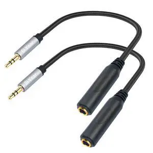 SiYear 1/4" to 3.5mm Headphone Extension Cable - 6.35mm Quarter inch to1/8 Fmale Stereo Jack Audio Adapter for Amplifiers, Speaker, Guitar Amp,Home Theater, Mixing Console (0.3m/2PACK) SiYear 1/4" to 3.5mm Headphone Extension Cable - 6.35mm Quarter inch to1/8 Fmale Stereo Jack Audio Adapter for Amplifiers, Speaker, Guitar Amp,Home Theater, Mixing Console (0.3m/2PACK)