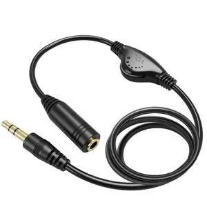 PChero 3.5mm Headphone Extension Cable with Volume Control, 3.3FT PChero 3.5mm Headphone Extension Cable with Volume Control, 3.3FT