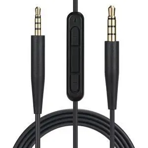 EARLA TEC Replacement Audio Cable Cord, Aux Wire 3.5mm to 2.5mm for Bose 700 QuietComfort QC45 QC35II QC35 QC25 OE2 Soundtrue Headphones with in line Mic Volume Control EARLA TEC Replacement Audio Cable Cord, Aux Wire 3.5mm to 2.5mm for Bose 700 QuietComfort QC45 QC35II QC35 QC25 OE2 Soundtrue Headphones with in line Mic Volume Control