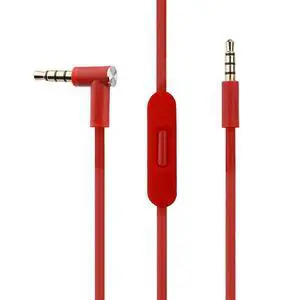 EARLA TEC Replacement Audio Cable Cord Wire with in line Microphone and Control for Beats by Dr Dre Headphones Solo Studio Pro Detox Wireless Mixr Executive Pill (red) EARLA TEC Replacement Audio Cable Cord Wire with in line Microphone and Control for Beats by Dr Dre Headphones Solo Studio Pro Detox Wireless Mixr Executive Pill (red)