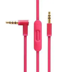 EARLA TEC Replacement Audio Cable Cord Wire with in line Microphone and Control for Beats by Dr Dre Headphones Solo Studio Pro Detox Wireless Mixr Executive Pill (Pink) EARLA TEC Replacement Audio Cable Cord Wire with in line Microphone and Control for Beats by Dr Dre Headphones Solo Studio Pro Detox Wireless Mixr Executive Pill (Pink)