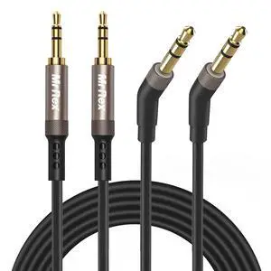 Mr Rex 3.5mm to 2.5mm Aux Cable Cord for Bose 700 QuietComfort QC45 QC35II QC35 QC25 Noise Cancelling Headphones, JBL E45BT E55BT E65BTNC Bluetooth Earphone, Audio Replacement Wire (2-Pack, 5FT) Mr Rex 3.5mm to 2.5mm Aux Cable Cord for Bose 700 QuietComfort QC45 QC35II QC35 QC25 Noise Cancelling Headphones, JBL E45BT E55BT E65BTNC Bluetooth Earphone, Audio Replacement Wire (2-Pack, 5FT)