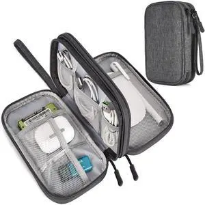CAAORDKSO Cord Organizer Travel, Electronic Organizer Travel Case, Cable Organizer Bag Tech Pouch Accessories Case, Travel Essentials for Cable, Charger, Phone, Power Bank, Earphone (Dark Gray, Large) CAAORDKSO Cord Organizer Travel, Electronic Organizer Travel Case, Cable Organizer Bag Tech Pouch Accessories Case, Travel Essentials for Cable, Charger, Phone, Power Bank, Earphone (Dark Gray, Large)